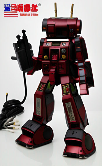 Humanoid Red Toy Robot